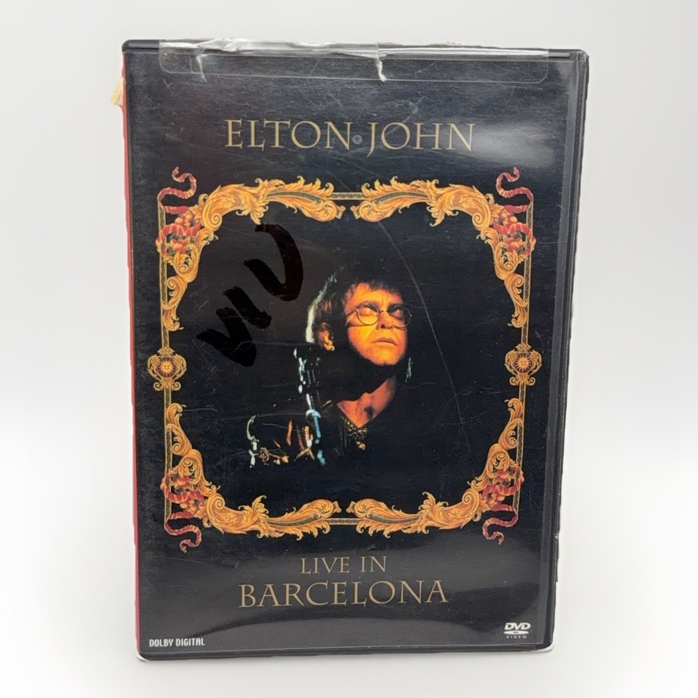 Elton John Live in Barcelona Tour DVD Rare OOP Rhino Home Video Concert 1992 Pop